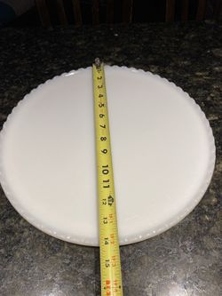 Vintage 1950's Dental Milk Glass Round Instrument Tray - Ritter Co. Inc - Rochester, 