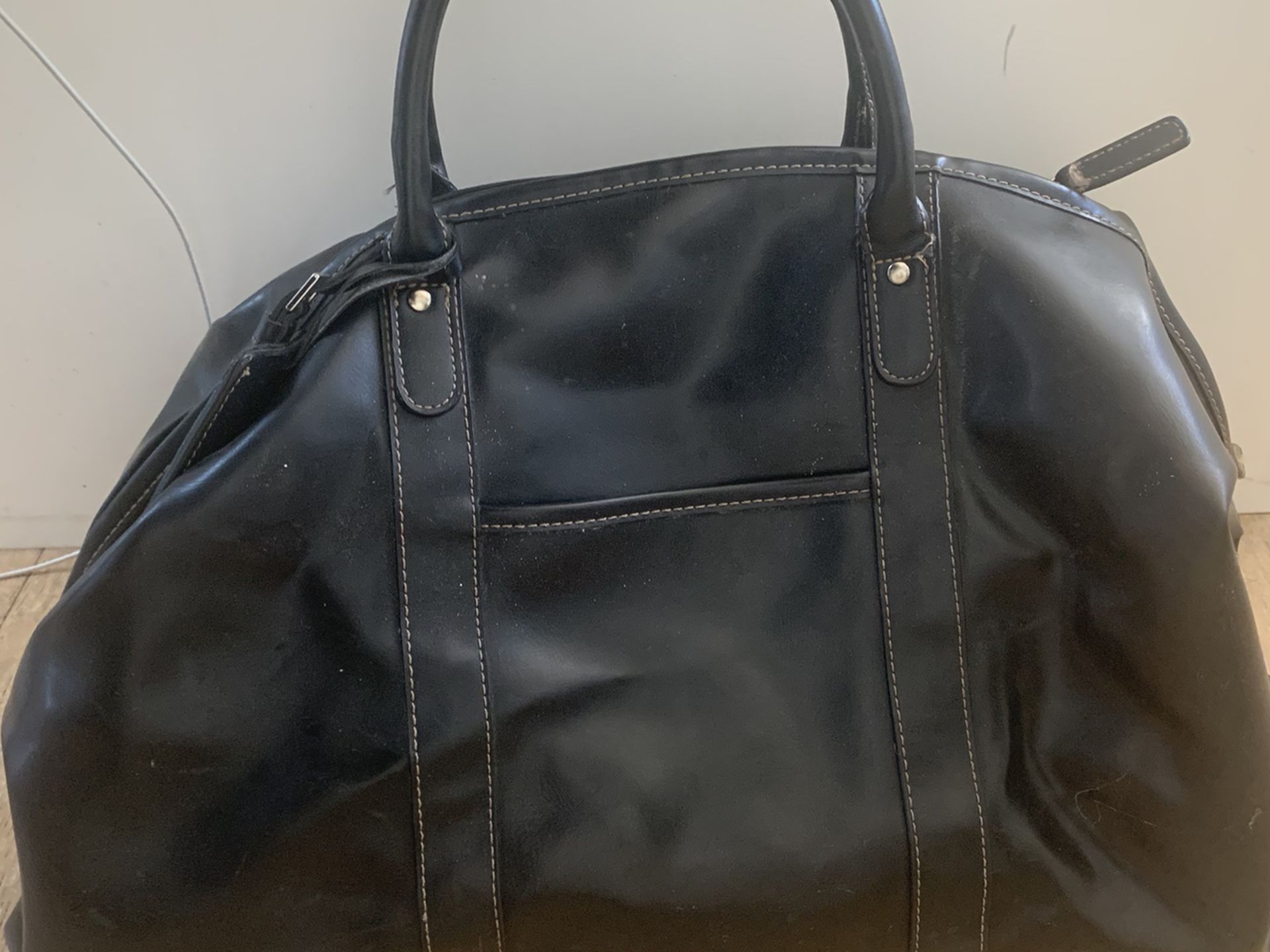Large Leather Duffle Bag
