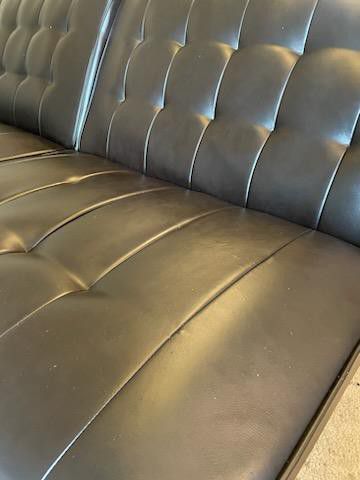 Futon Leather Sofa/bed