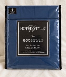 Hotel Style 800 Thread Count Full Sheet Set- BRAND NEW!