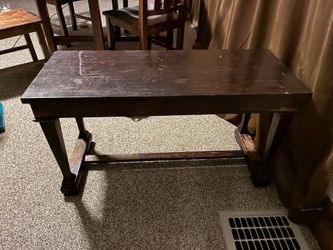 Vintage Wood piano bench