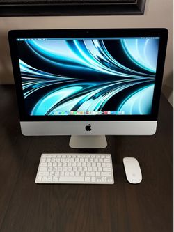 Apple iMac all in one desktop computer bundle very slim and sleek nice LOOK