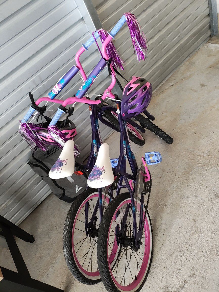 Brand New Youth Girls Bikes With Brand New Helmets 
