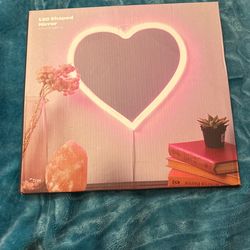 Heart Shaped LED Mirror 