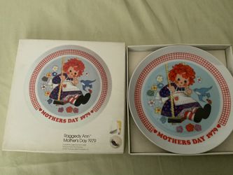 THE SCHMID COLLECTIONS “THE RAGGEDY ANN & ANDY PLATE IN ORIGINAL BOX #7