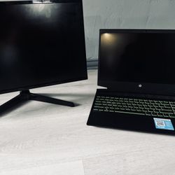 HP Pavilion Gaming Laptop + Monitor Bundle