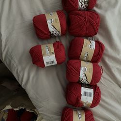 Lily yarn country red bulk
