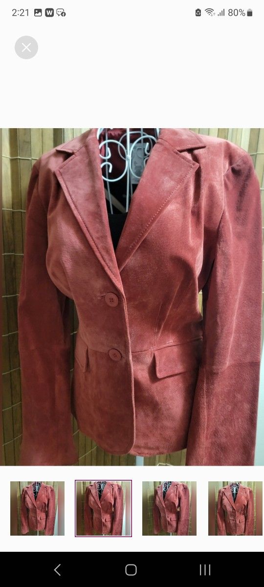 WOMAN'S SUEDE LEATHER JACKET/BLAZER