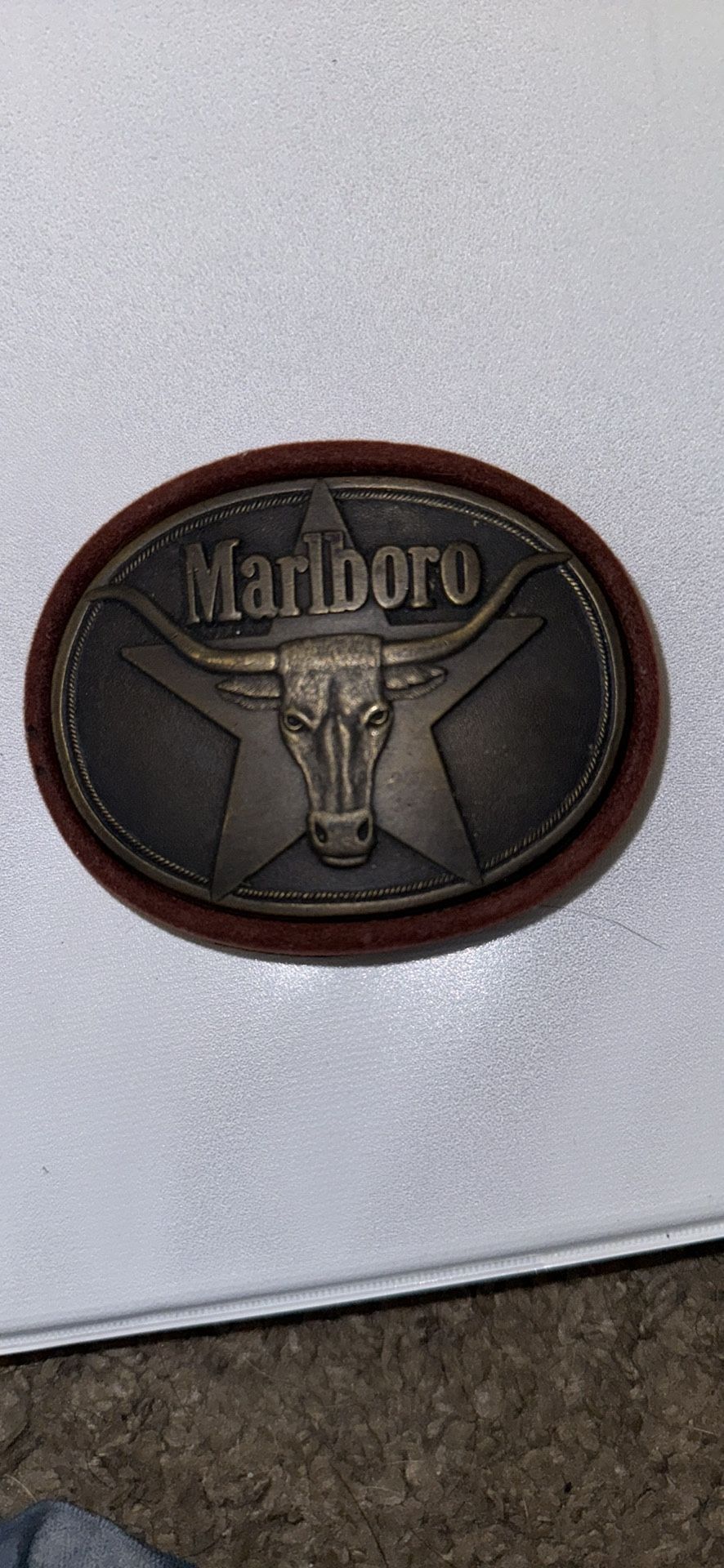 Brass Marlboro Belt Buckle 