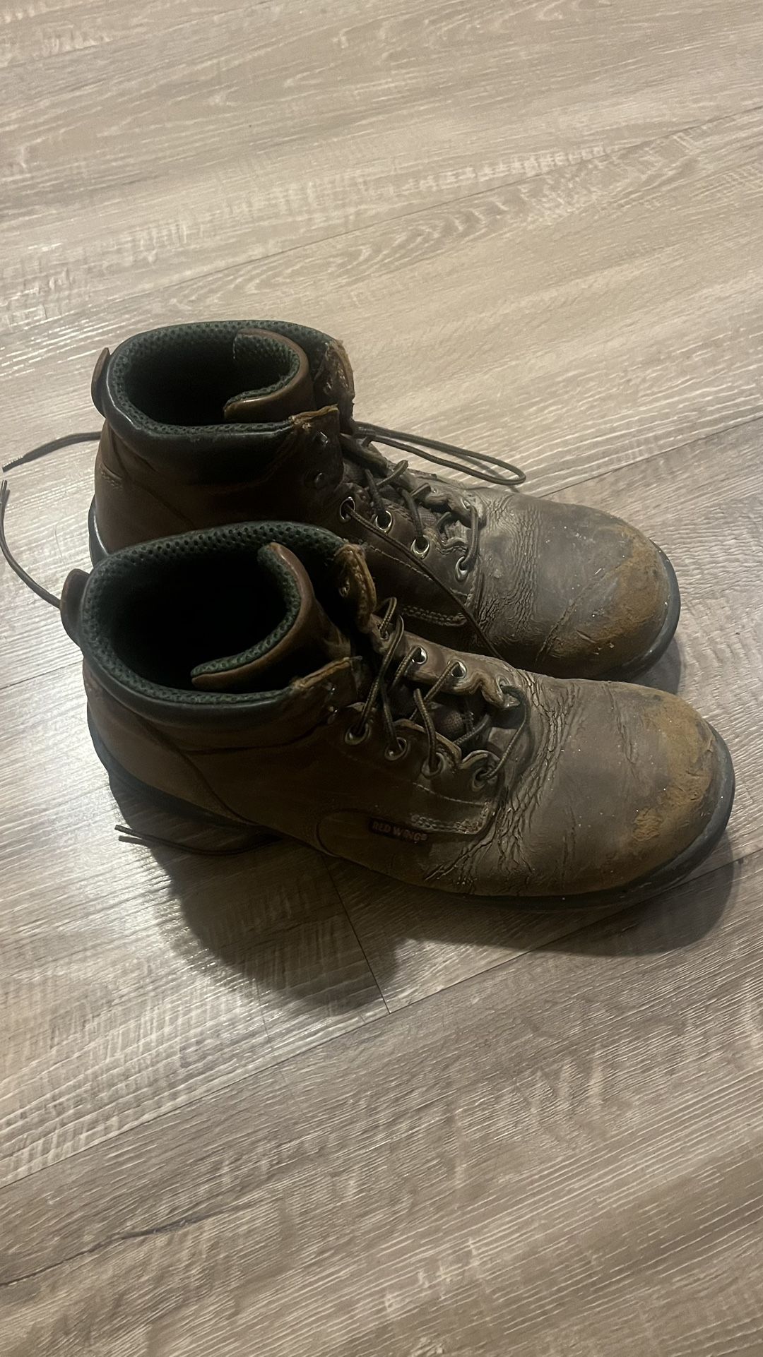 Mens Size 13 Red Wings Work Boots Leather Irish