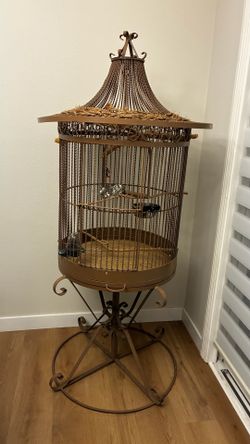 Antique beautiful bird cage