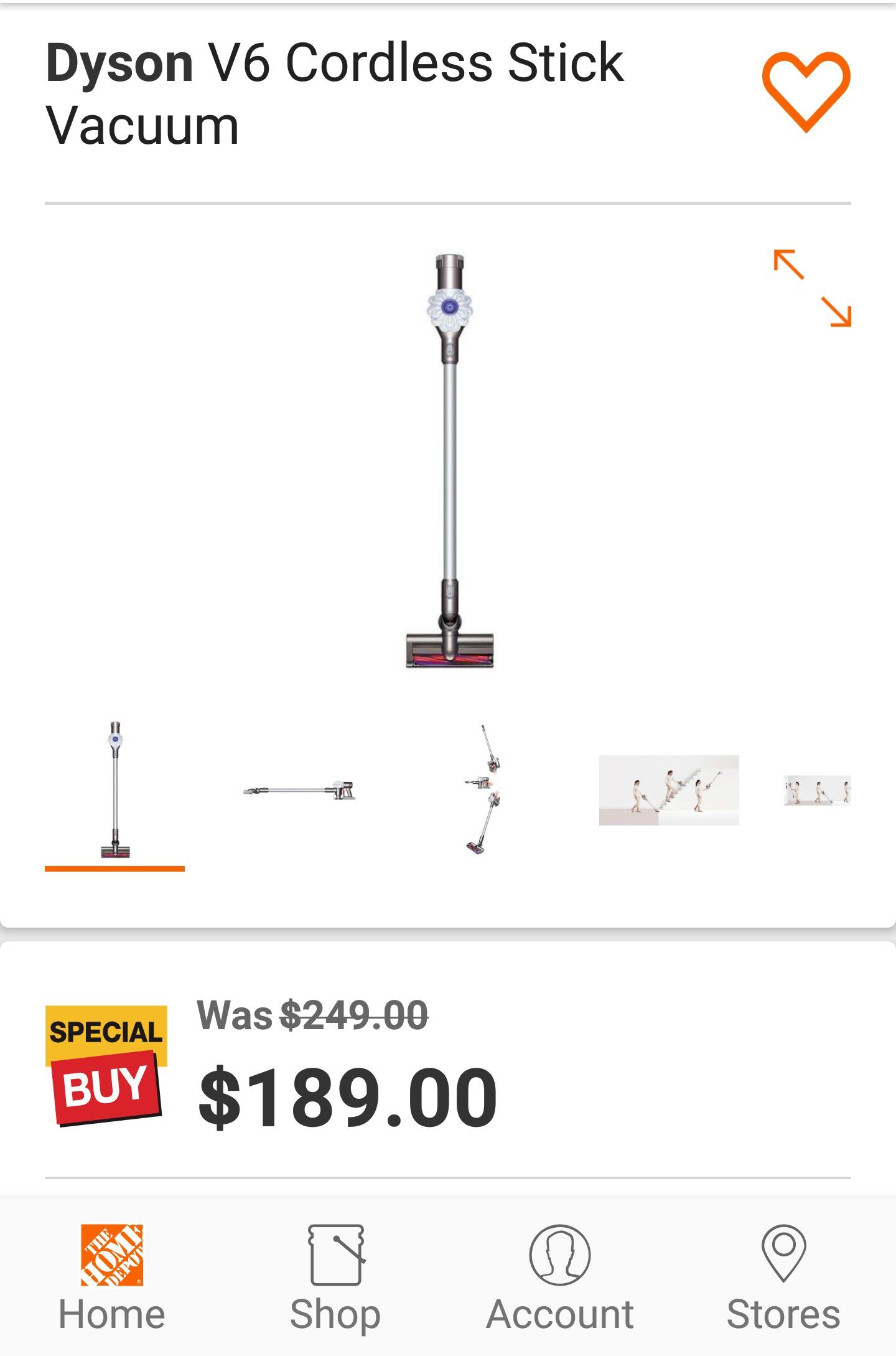 On Sale- Dyson V6 Cordless Stick Vacuum