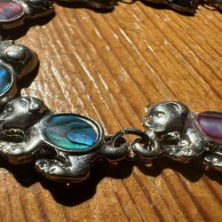 Vintage Abalone Pup Bracelet 