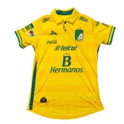 Pirma Yellow Green Club Leon Soccer Jersey Size Medium