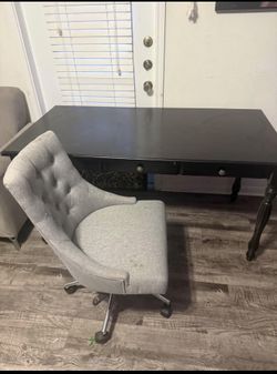 Desk and chair