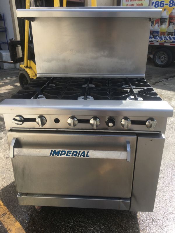USED IMPERIAL 6 BURNER GAS STOVE RANGE WITH OVEN for Sale in Medley, FL OfferUp