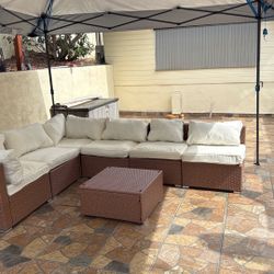 Outdoor Patio Seating Set 6 