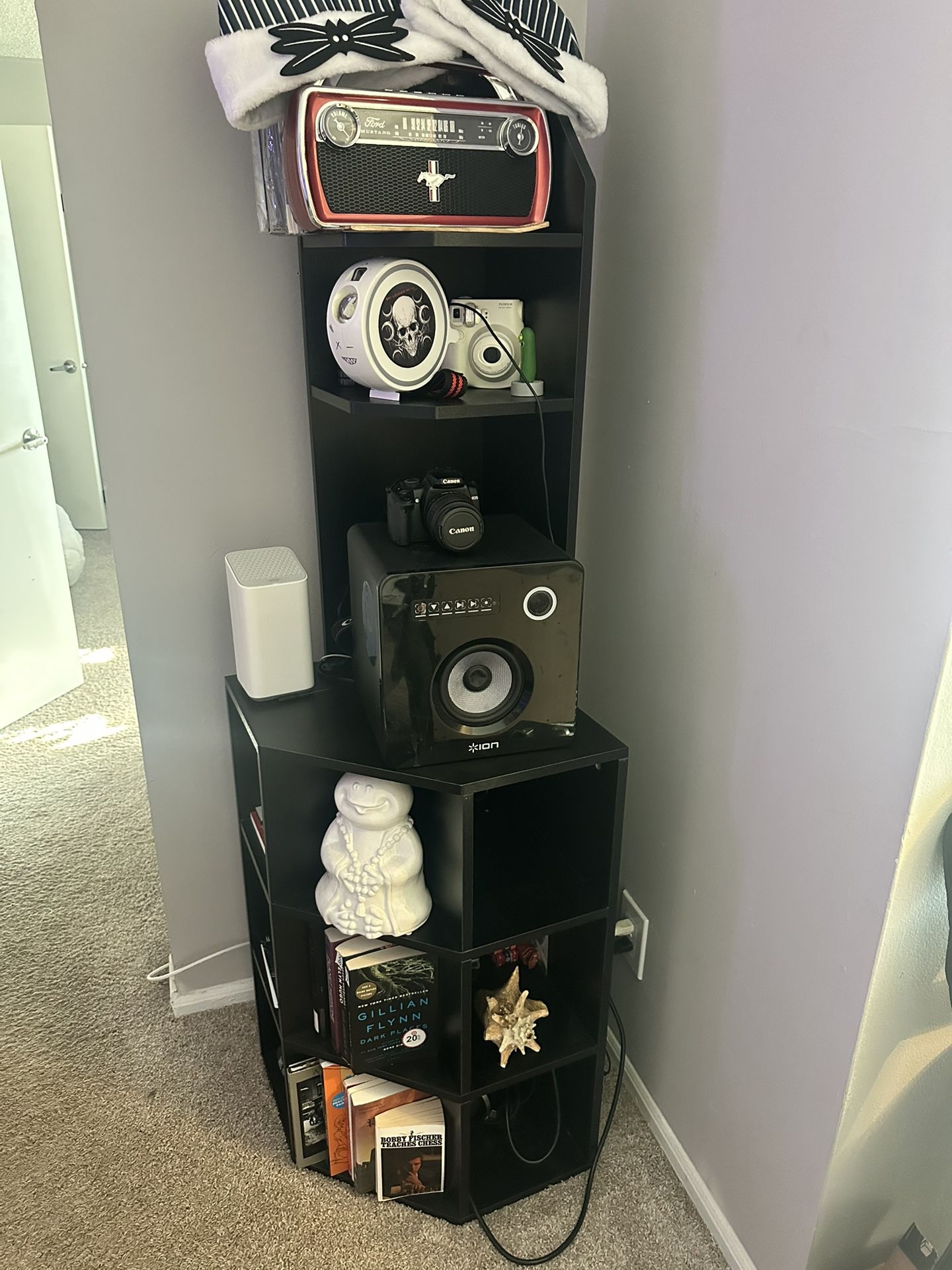 Black Corner Shelf