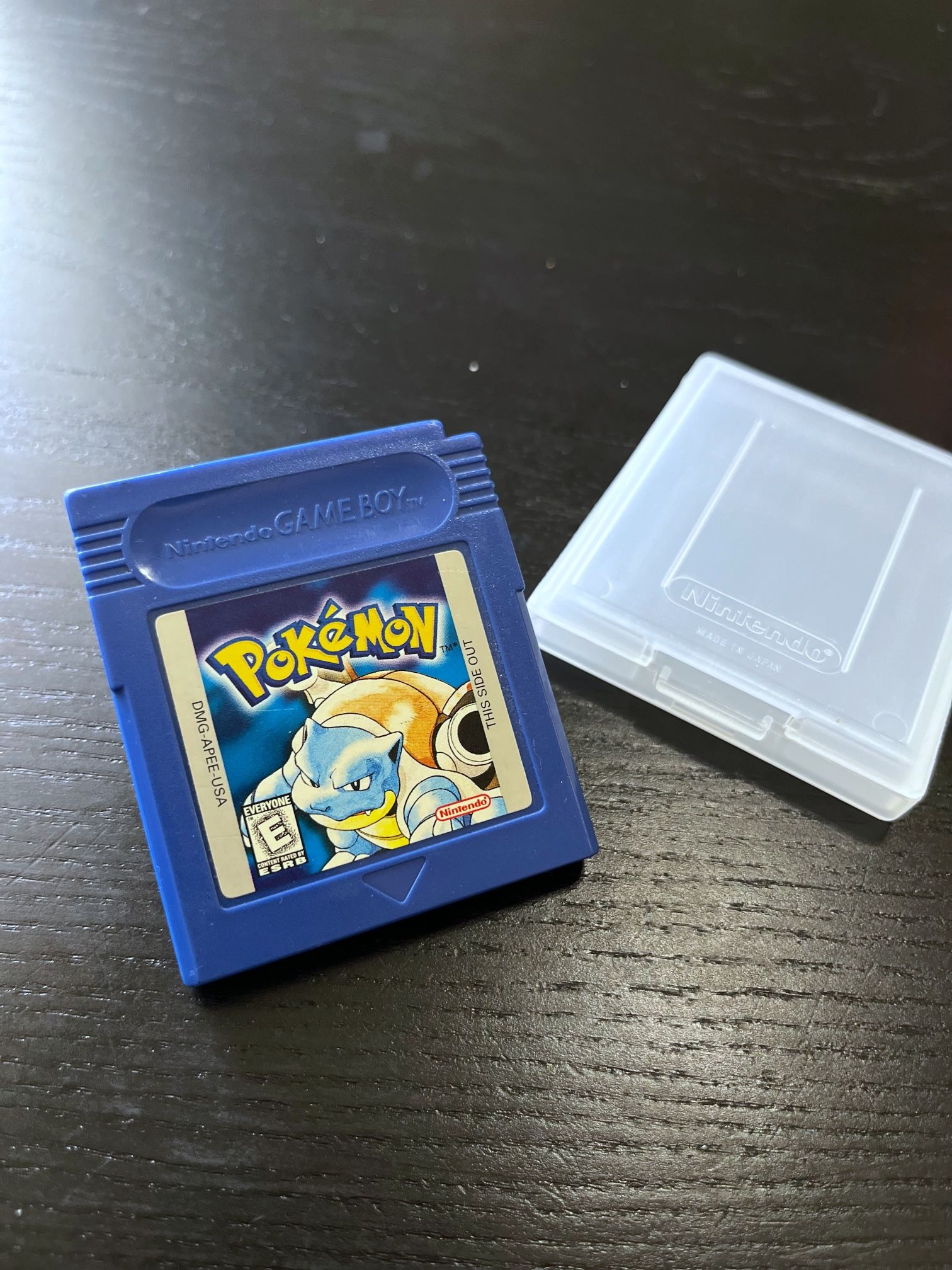 AUTHENTIC POKEMON BLUE VERSION WITH DUST COVER CASE