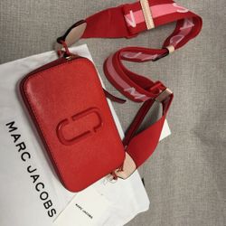 Marc Jacobs Snapshot Crossbody Bag Sandcastle Red Multi