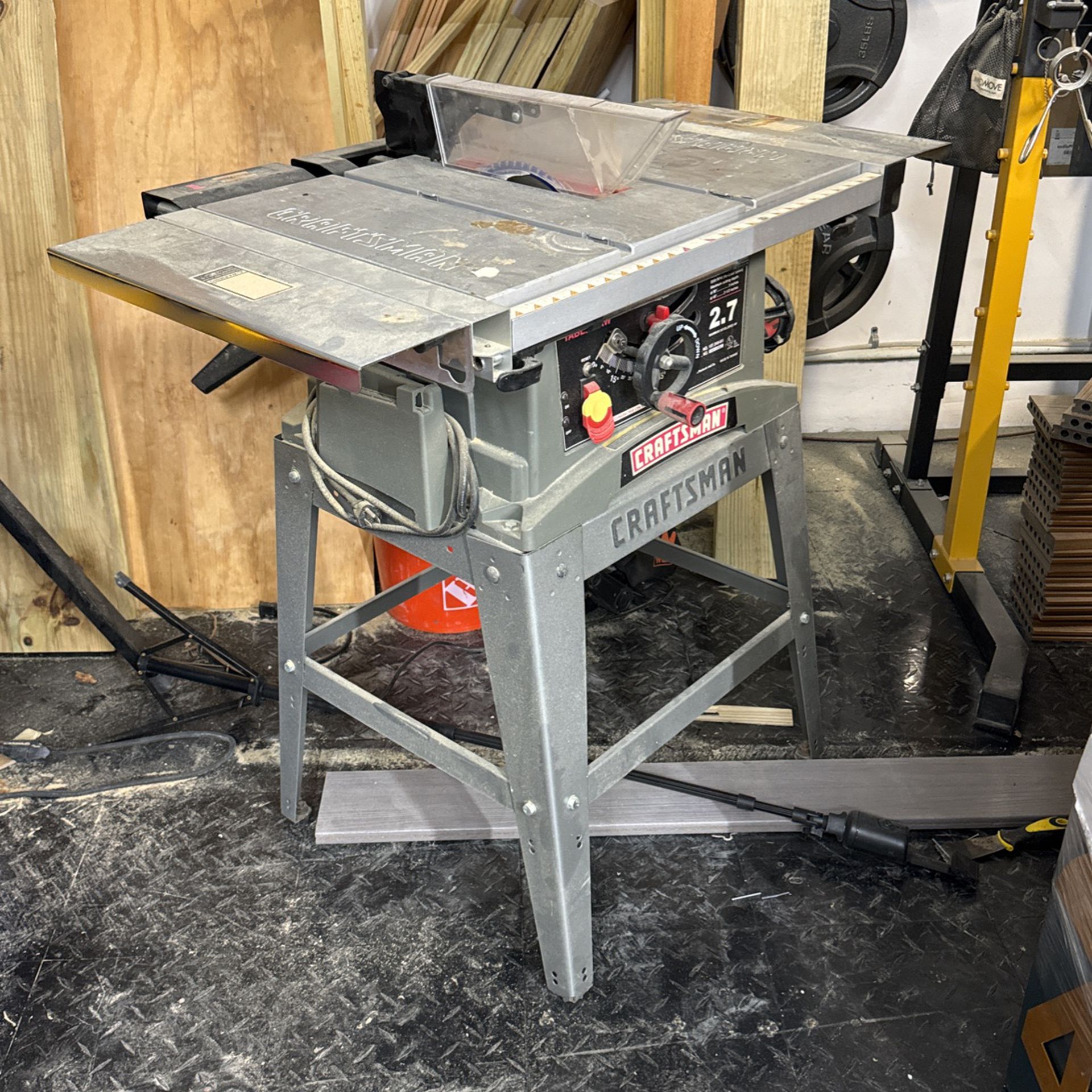 Craftsman Table Saw And New Blade