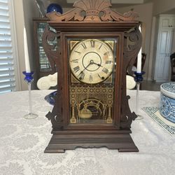 Antique Seth Thomas 8 Day Chiming Mantel Clock