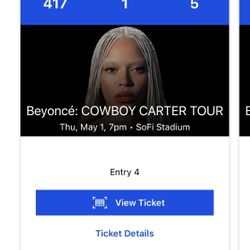 Beyonce Tickets Sofi Stadium May 1st