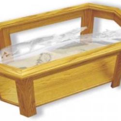 Etched glass Wolves Coffee table