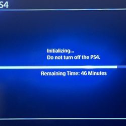PS4  slim - restored to factory settings  