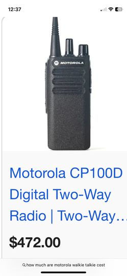 Cp100d Motorola Walkie Talkies