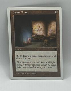 MTG Anthologies Jalum Tome Artifact Card