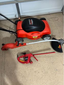 Lawn Care Bundle – Electric Mower, String Trimmer & Hedge Trimmer