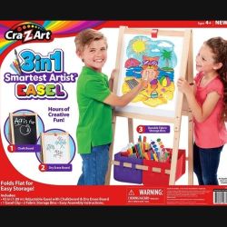  Standing Easel- Chalk Board, Dry Erase Board~ Cra-Z-Art ~ Smartest Artist~Missing Hardware
