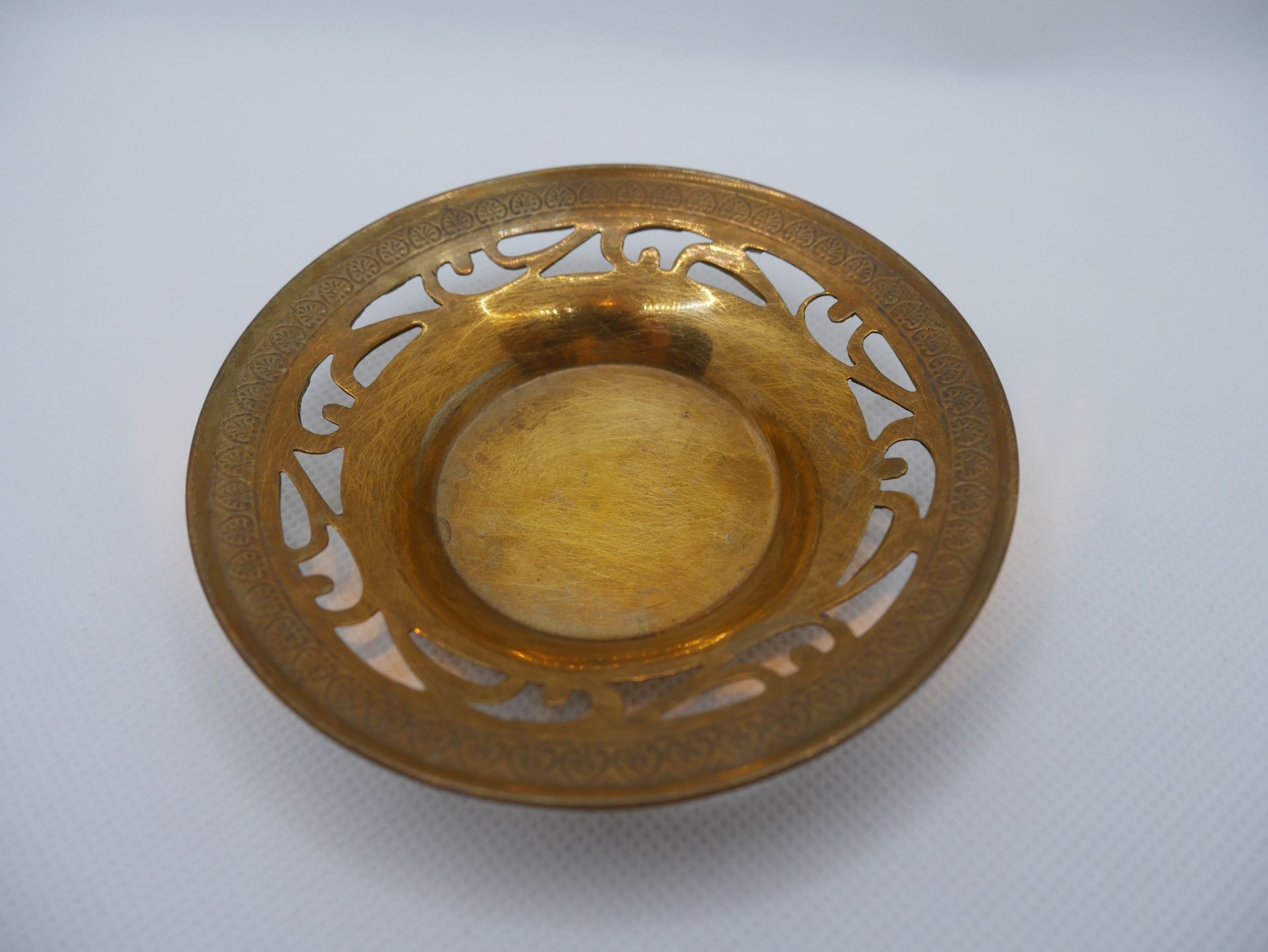 Brass Candle/trinket/decoration Plates