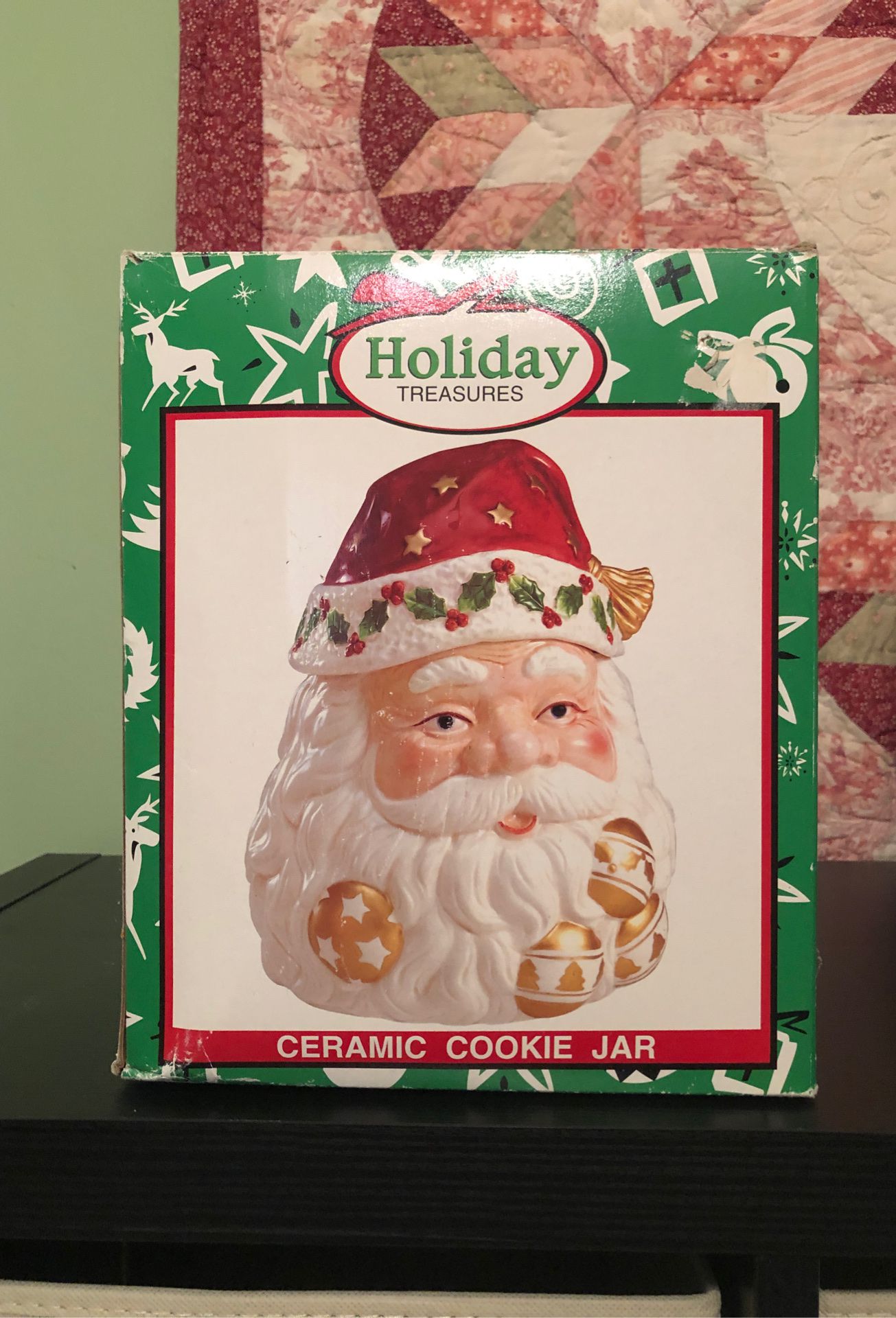Christmas Santa Clause holiday cookie jar