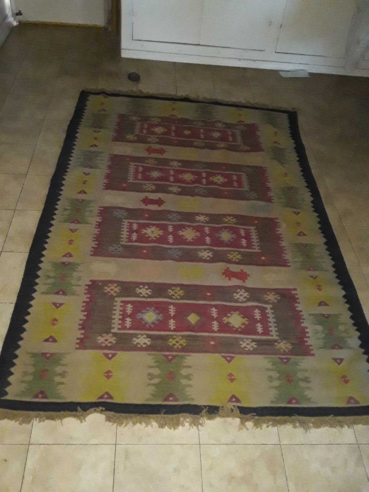 Vintage kilim turkish rug