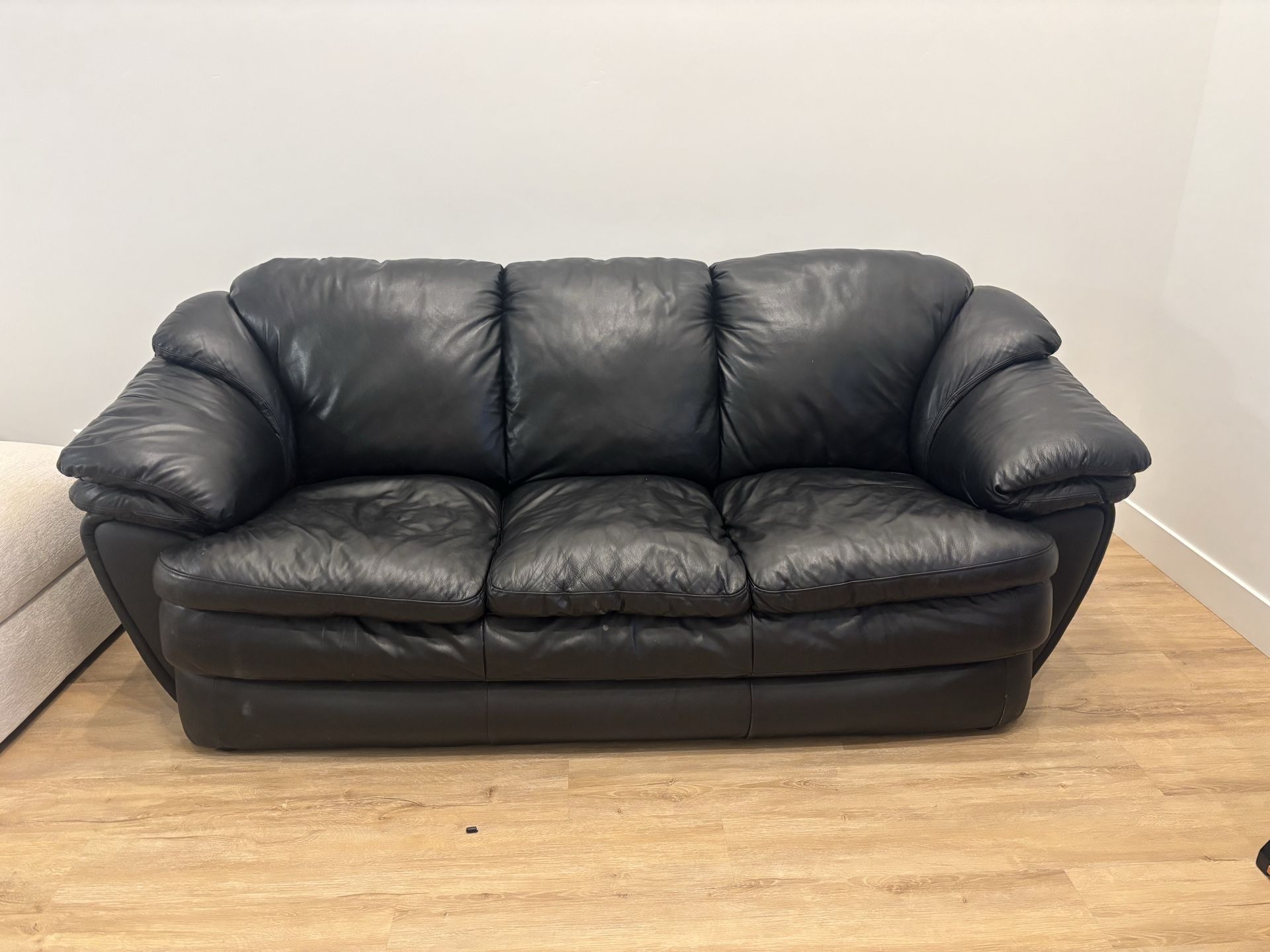 Black Leather Couch