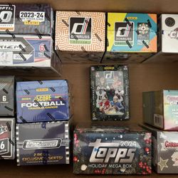 Sportscard Blaster & Mega Boxes Products -  BASKETBALL, FOOTBALL, SOCCER, GARBAGE PAIL KIDS NIB 