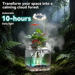 Aeroponics Growing System with Grow Light & Humidifier RGB Mood Lighting