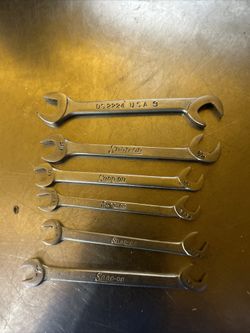 Snap On 6-piece DS-series 4-way Angle Open-End Midget Ignition Wrench Set