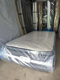 Brand New Twin Size Euro Top Mattress Firm Comfort + Boxspring Included 