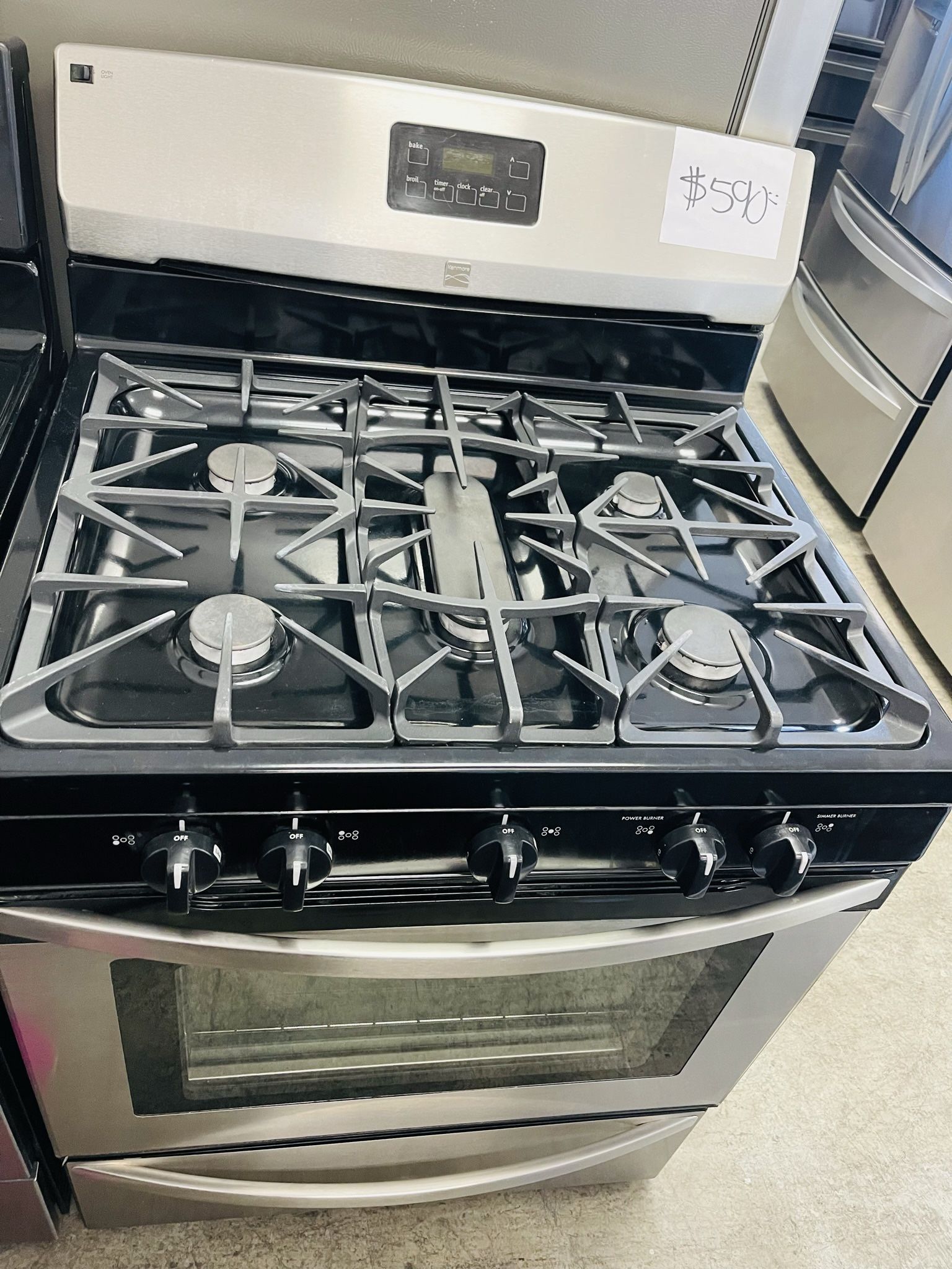 Stainless Steel Kenmore 5 burners Gas Stove Home & Garden