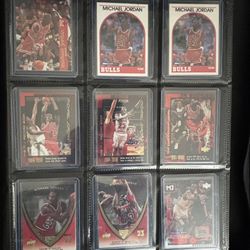 9 Card Michael Jordan Lot 