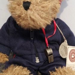 Boyds Bear Coach Hayden #1 Coach Bearly Champions HAYDEN Whistle Sports Team NWT