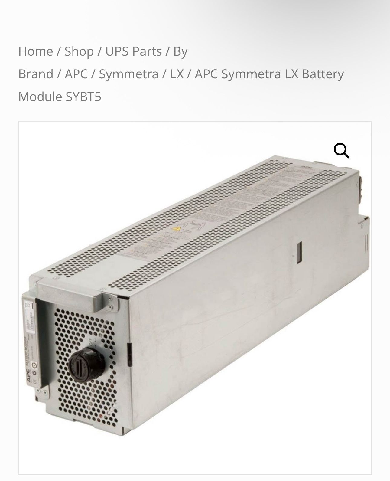 APC Symmetra LX Battery Module SYBT5