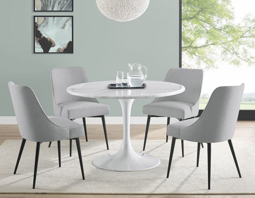 Round White Table 