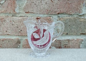Vintage Hofbauer The Ruby Byrdes Collection Footed Creamer