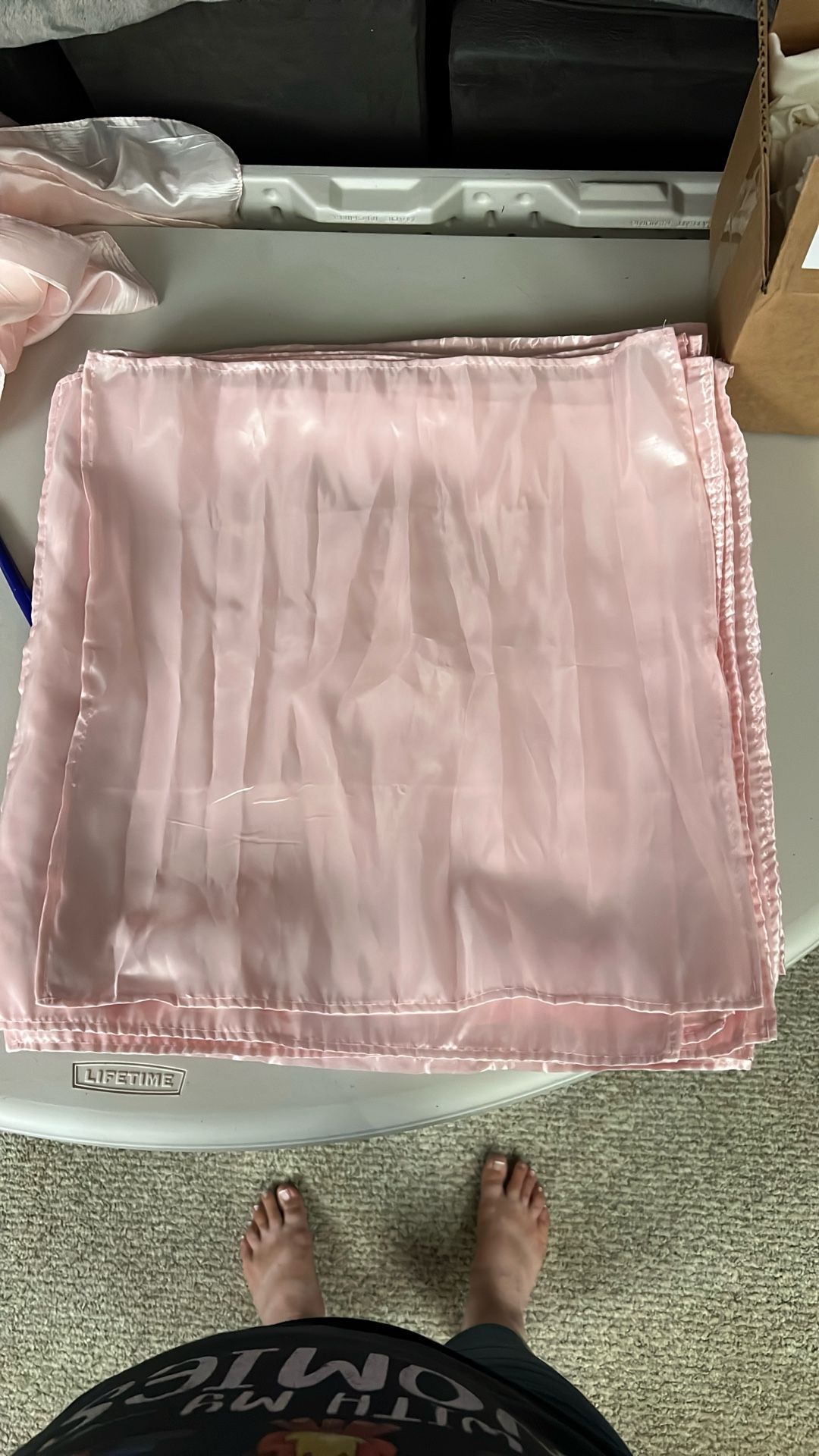 Light Pink Silky Napkins - QTY:  50