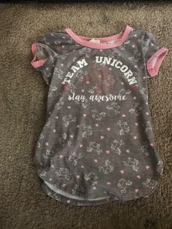 Girls unicorn shirt size 7/8