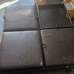 Brown Storage Ottoman